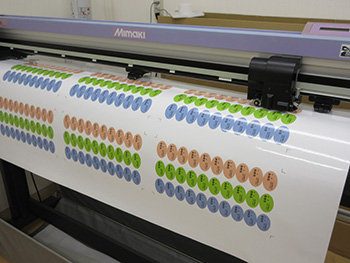 インクジェットプリントステッカー製作工程