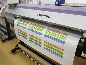 インクジェットプリントステッカー製作工程