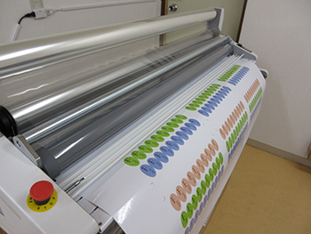 インクジェットプリントステッカー製作工程